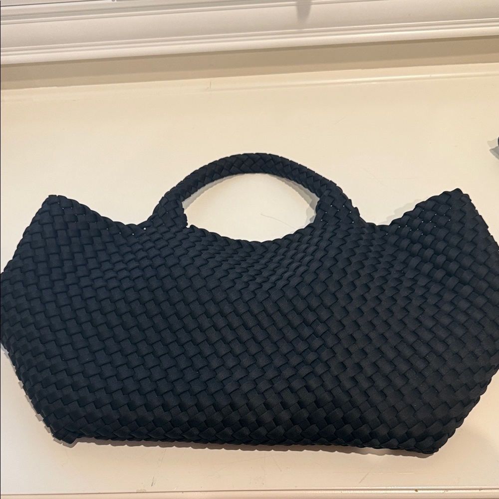 Naghedi St. Bart’s Medium Tote with pouch. Black